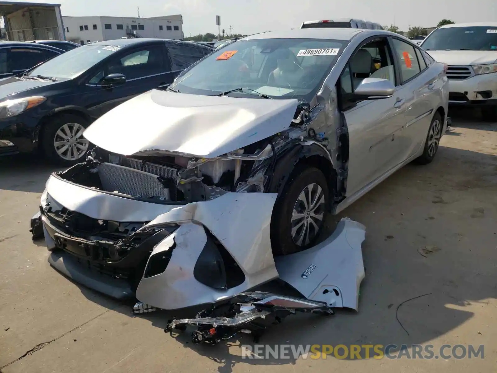 2 Photograph of a damaged car JTDKAMFP8M3183606 TOYOTA PRIUS 2021