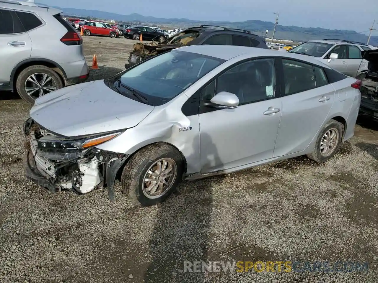 1 Photograph of a damaged car JTDKAMFP8M3188403 TOYOTA PRIUS 2021