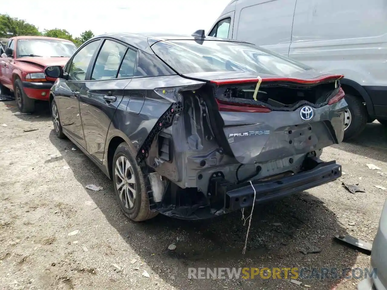 3 Photograph of a damaged car JTDKAMFP8M3192774 TOYOTA PRIUS 2021