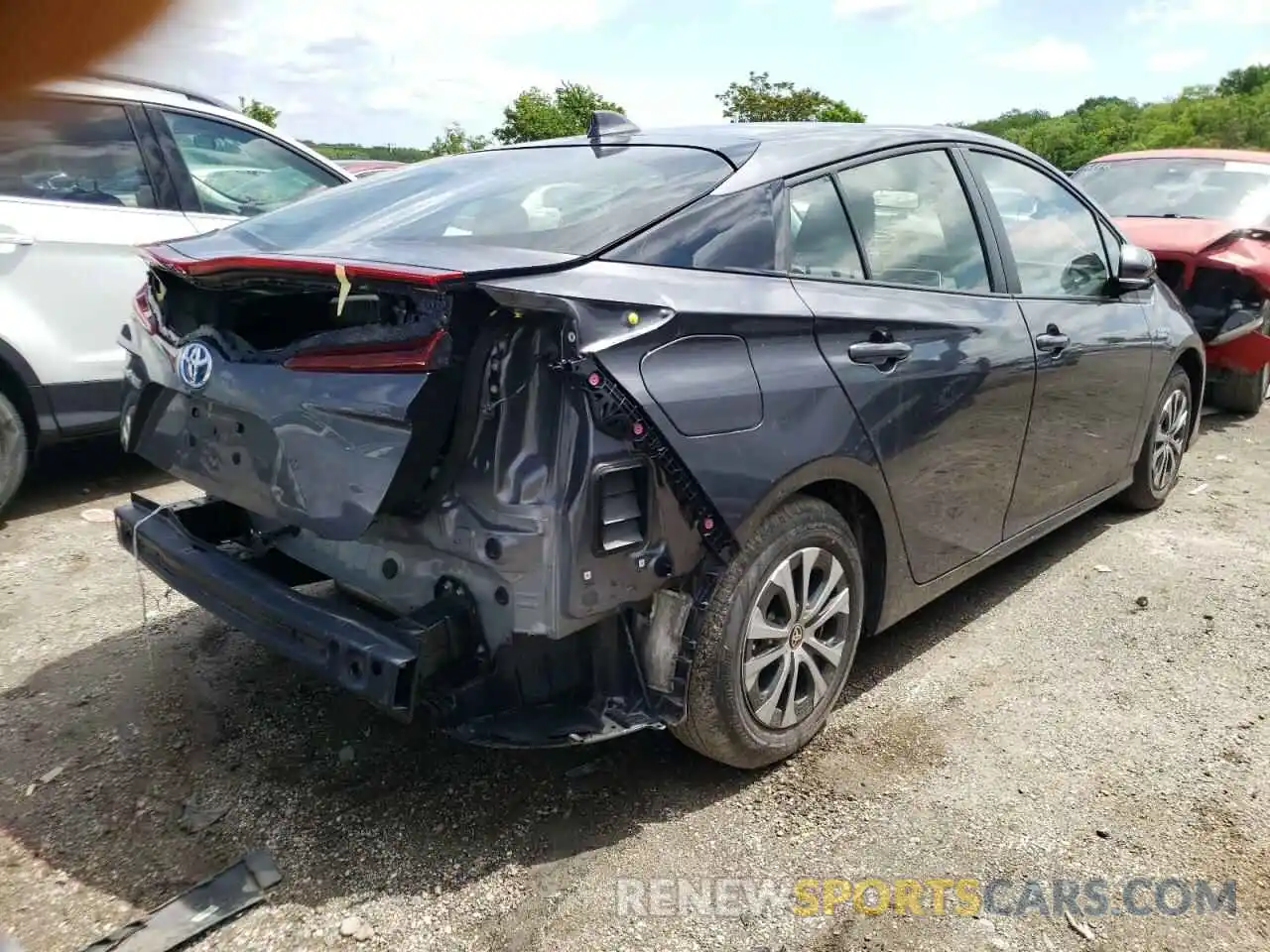 4 Photograph of a damaged car JTDKAMFP8M3192774 TOYOTA PRIUS 2021