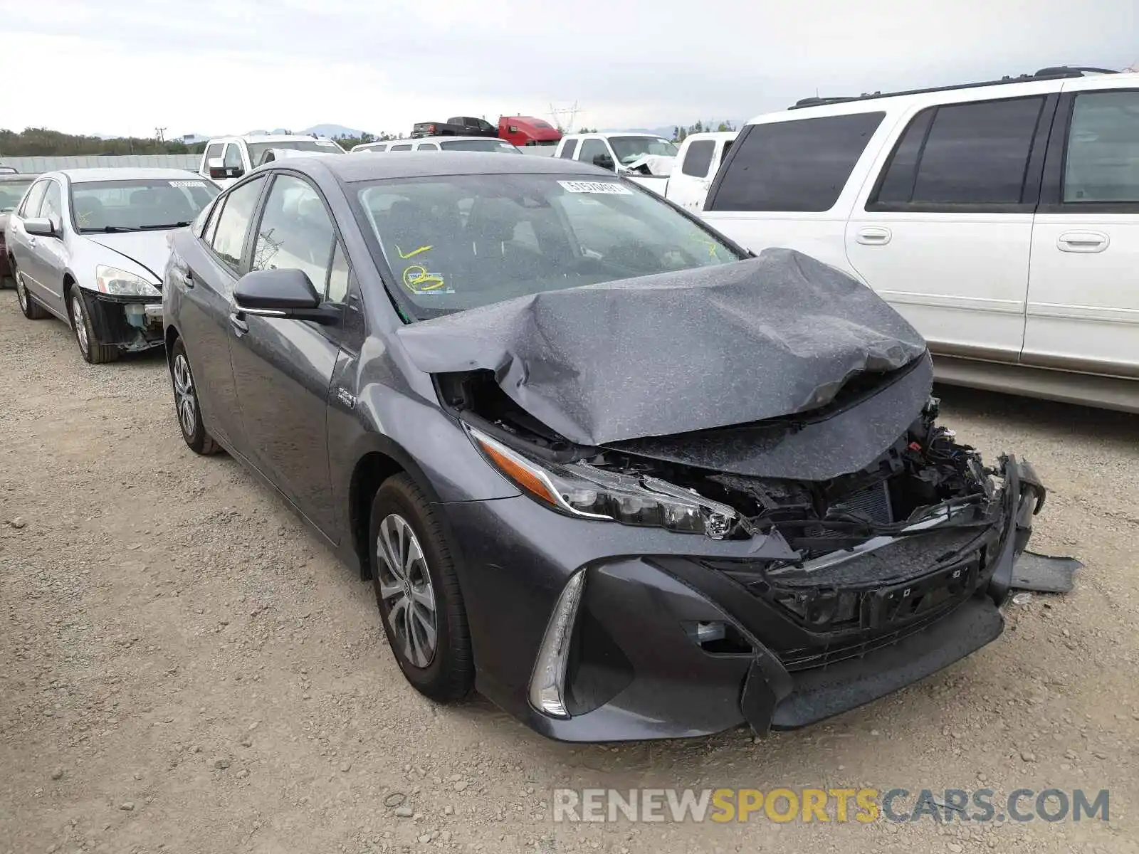 1 Photograph of a damaged car JTDKAMFP8M3195481 TOYOTA PRIUS 2021