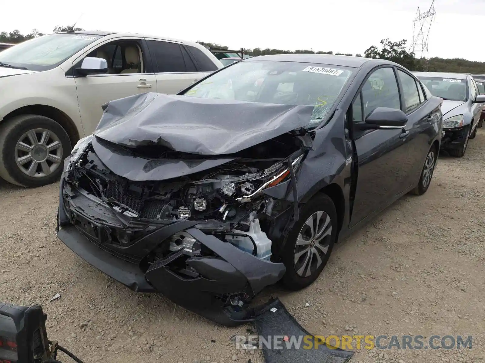 2 Photograph of a damaged car JTDKAMFP8M3195481 TOYOTA PRIUS 2021