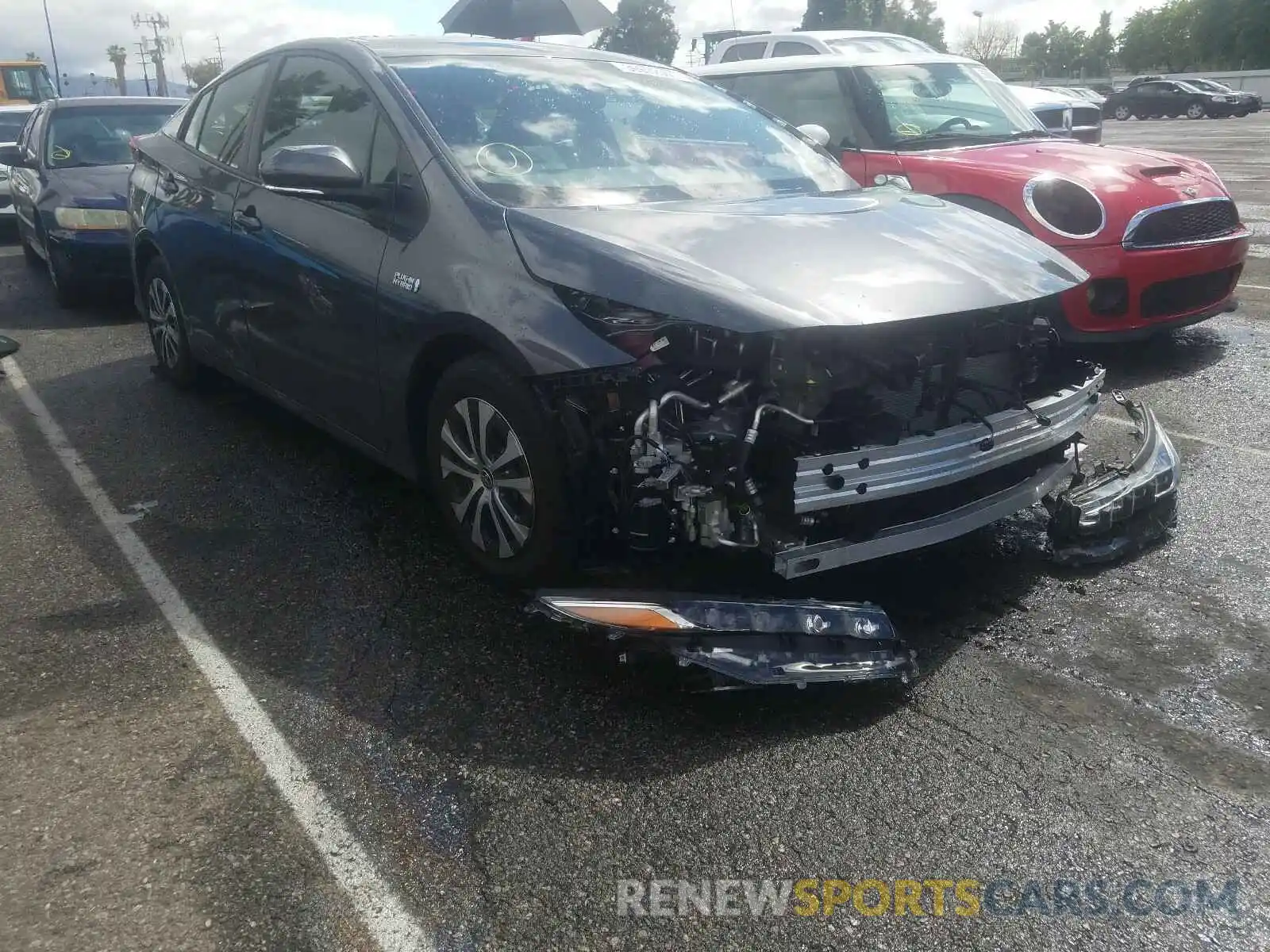 1 Photograph of a damaged car JTDKAMFP9M3170315 TOYOTA PRIUS 2021