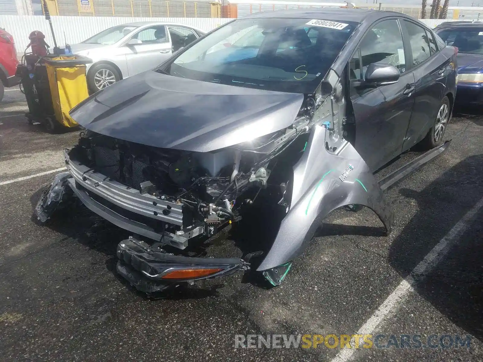 2 Photograph of a damaged car JTDKAMFP9M3170315 TOYOTA PRIUS 2021