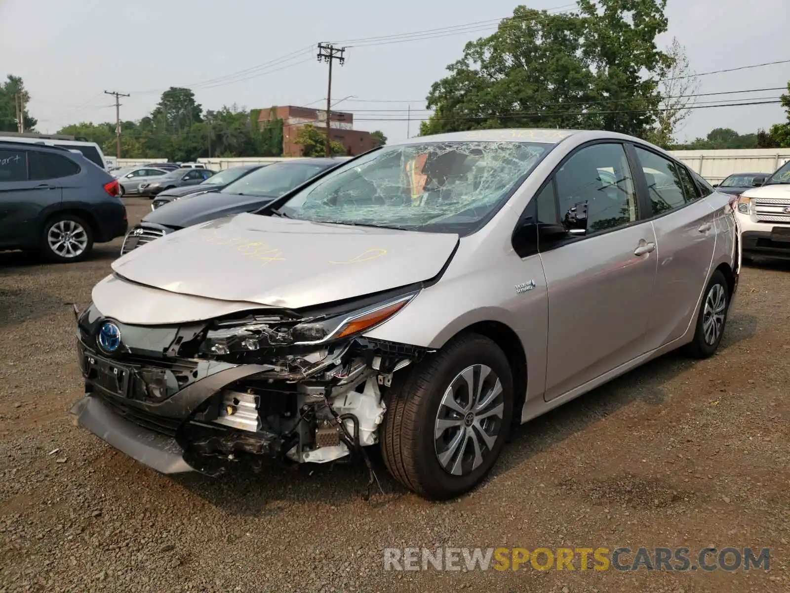 2 Photograph of a damaged car JTDKAMFP9M3170718 TOYOTA PRIUS 2021