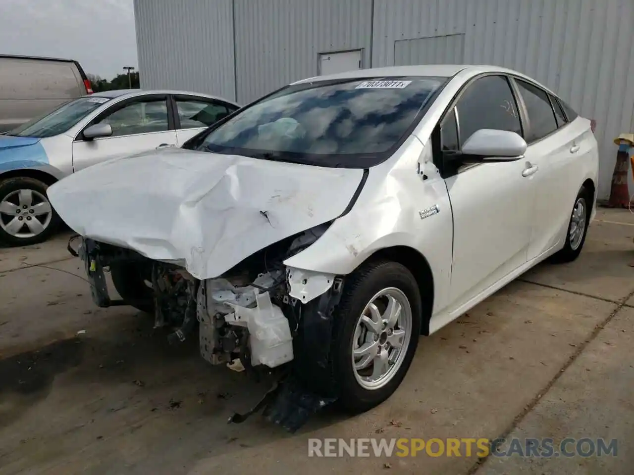 2 Photograph of a damaged car JTDKAMFP9M3171836 TOYOTA PRIUS 2021