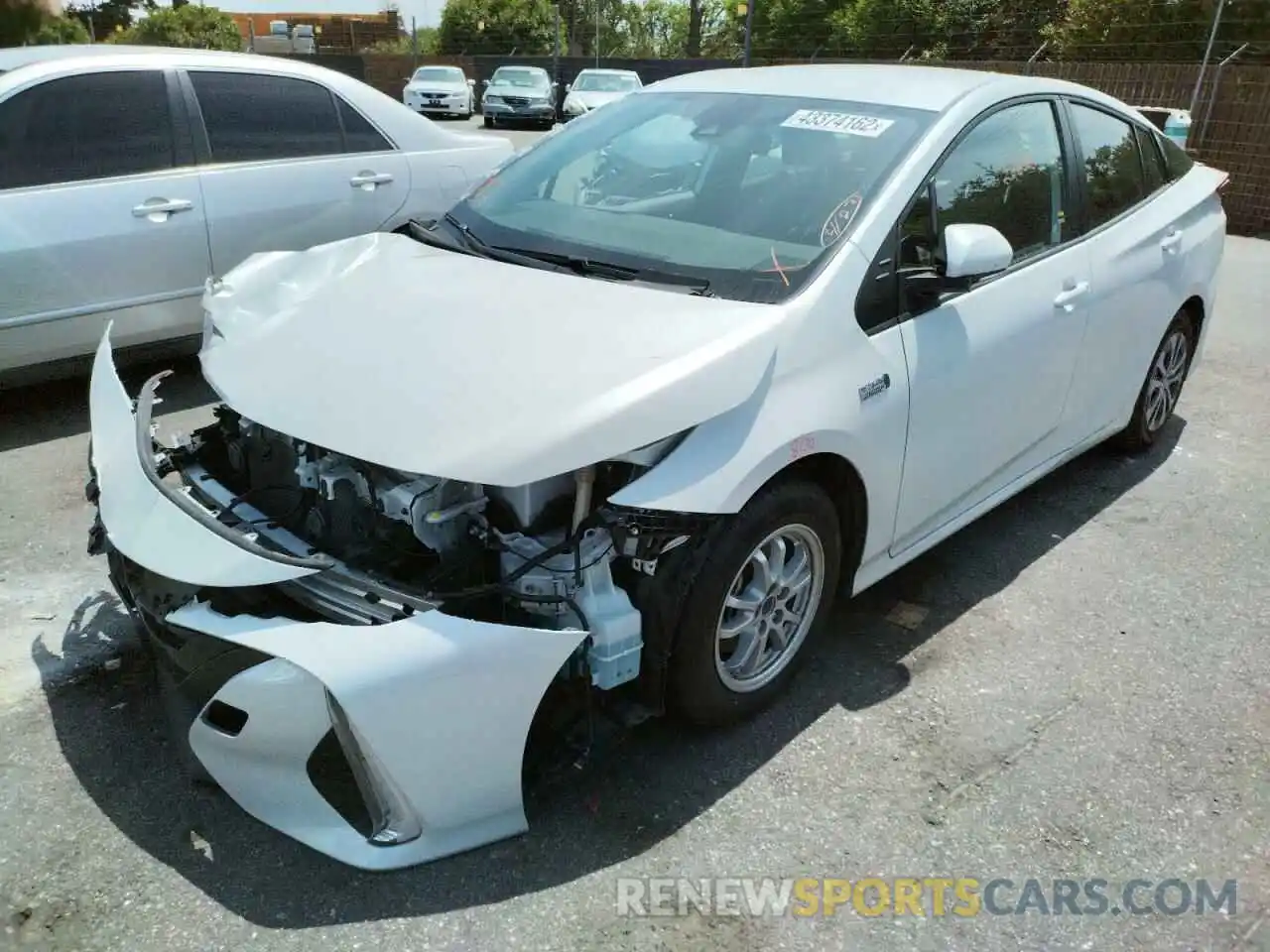 2 Photograph of a damaged car JTDKAMFP9M3177670 TOYOTA PRIUS 2021