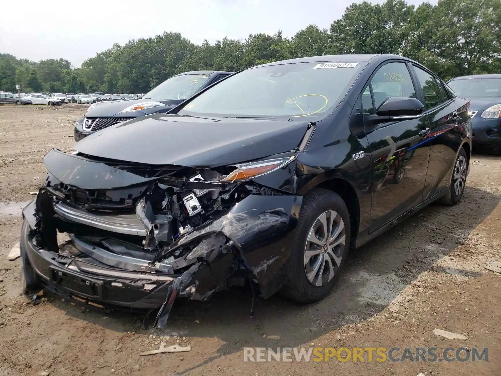 2 Photograph of a damaged car JTDKAMFP9M3182951 TOYOTA PRIUS 2021