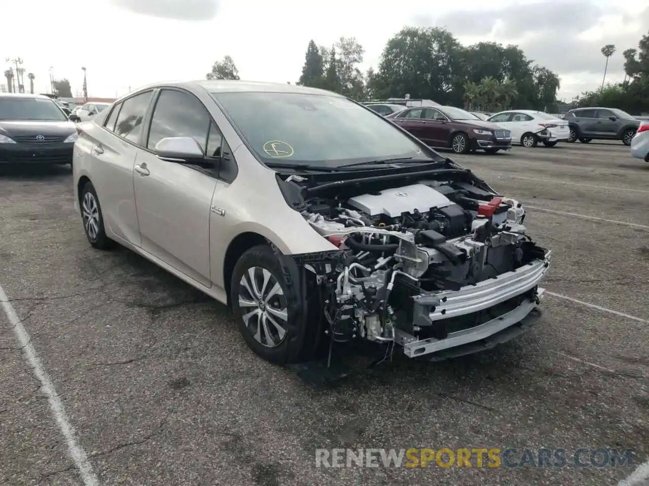 1 Photograph of a damaged car JTDKAMFP9M3183906 TOYOTA PRIUS 2021