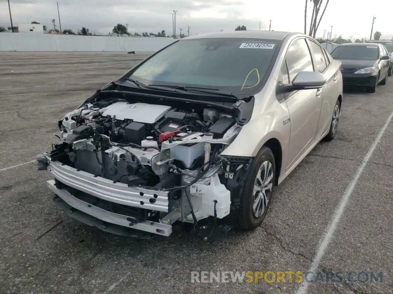 2 Photograph of a damaged car JTDKAMFP9M3183906 TOYOTA PRIUS 2021