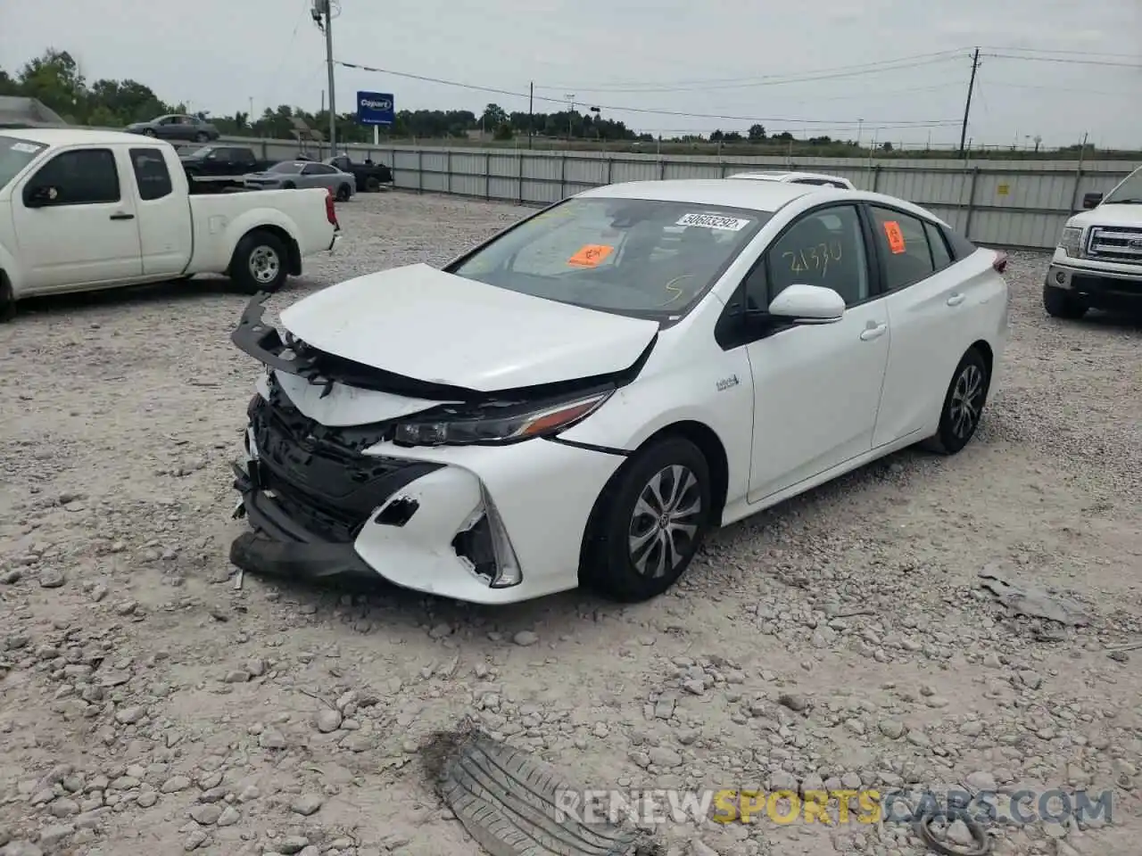 2 Photograph of a damaged car JTDKAMFP9M3189009 TOYOTA PRIUS 2021