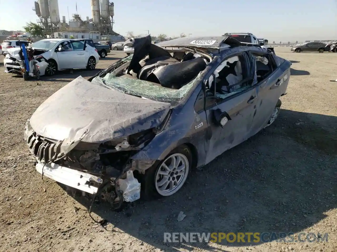 2 Photograph of a damaged car JTDKAMFP9M3192542 TOYOTA PRIUS 2021