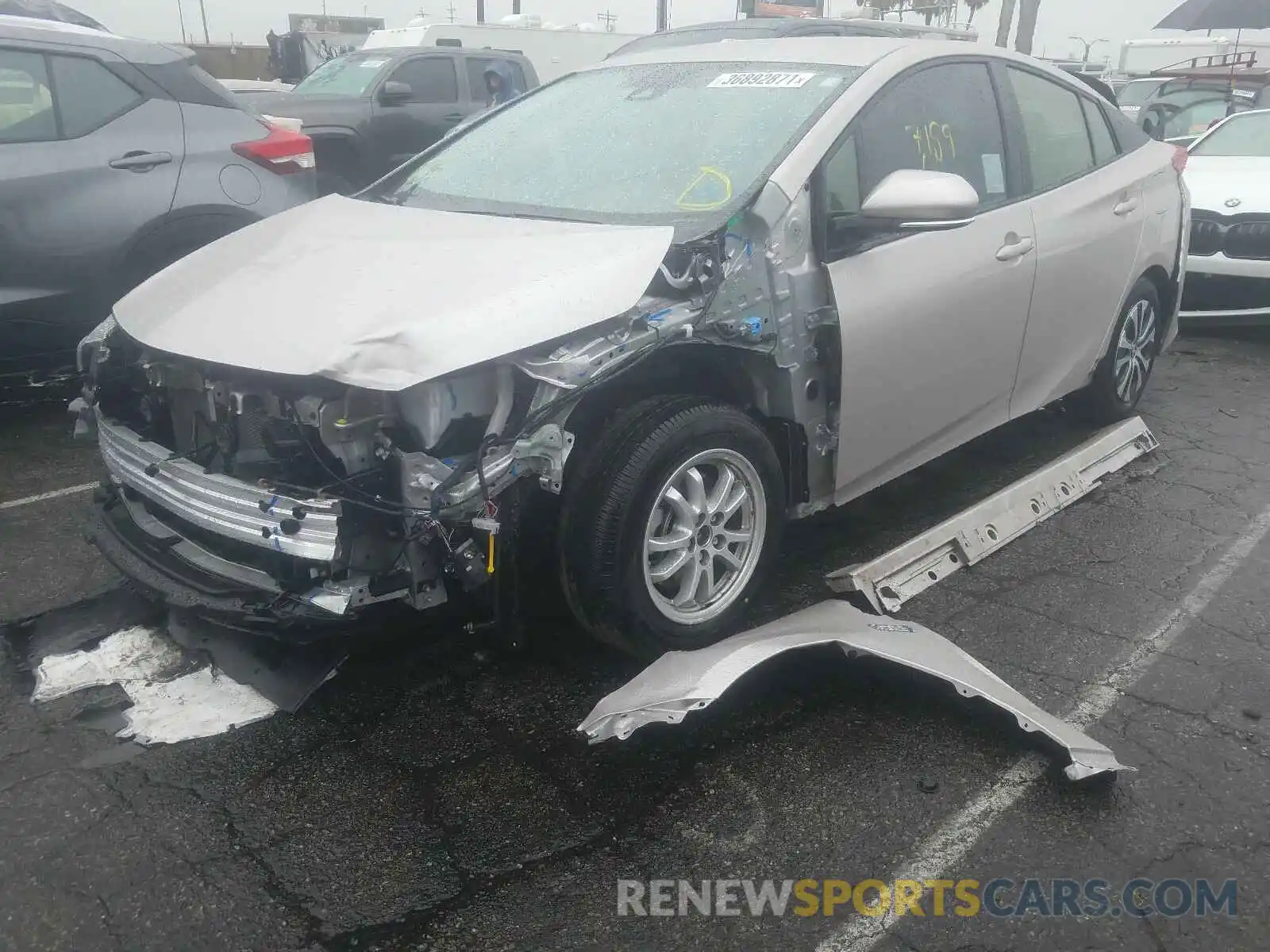 2 Photograph of a damaged car JTDKAMFPXM3165110 TOYOTA PRIUS 2021