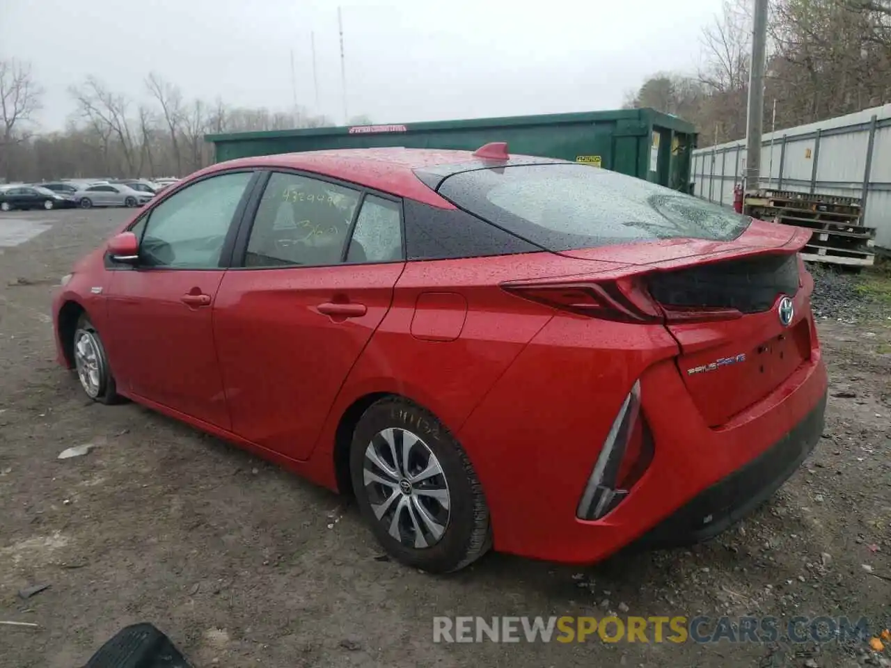 3 Photograph of a damaged car JTDKAMFPXM3165138 TOYOTA PRIUS 2021