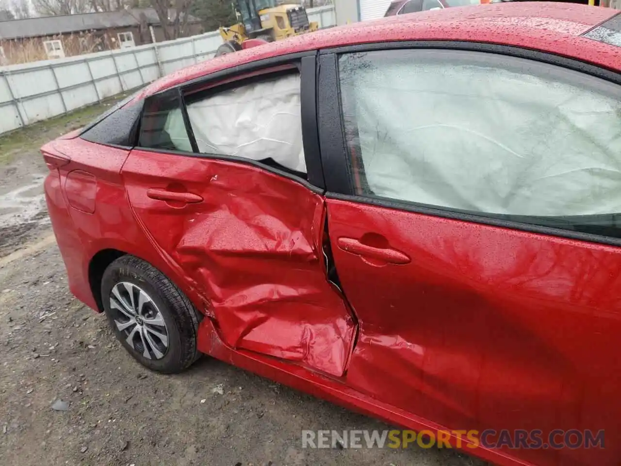 9 Photograph of a damaged car JTDKAMFPXM3165138 TOYOTA PRIUS 2021