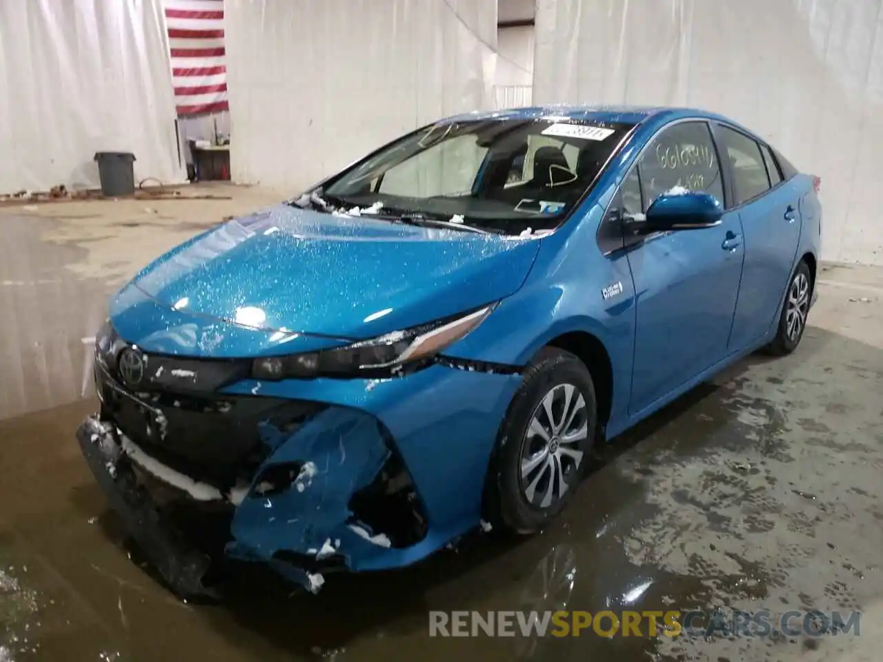 2 Photograph of a damaged car JTDKAMFPXM3172462 TOYOTA PRIUS 2021