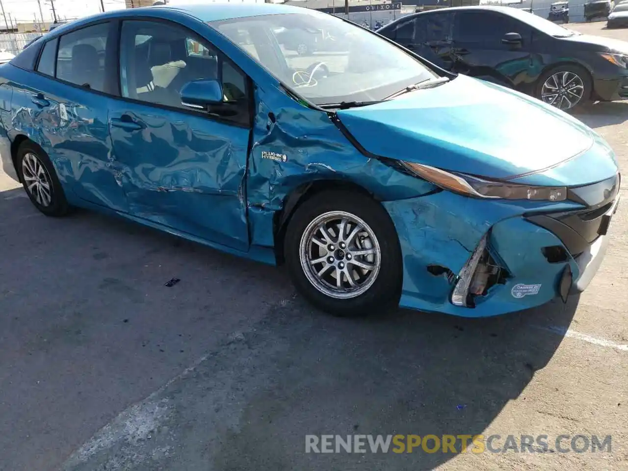 9 Photograph of a damaged car JTDKAMFPXM3180691 TOYOTA PRIUS 2021