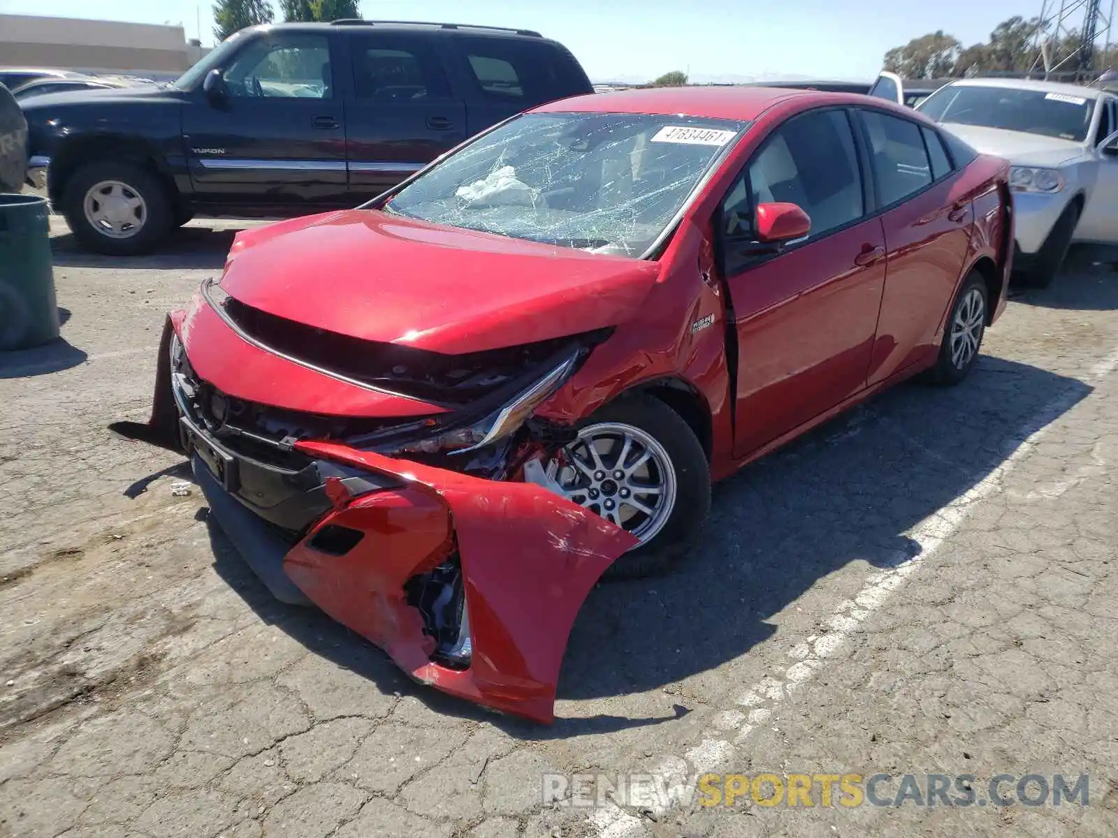 2 Photograph of a damaged car JTDKAMFPXM3180867 TOYOTA PRIUS 2021