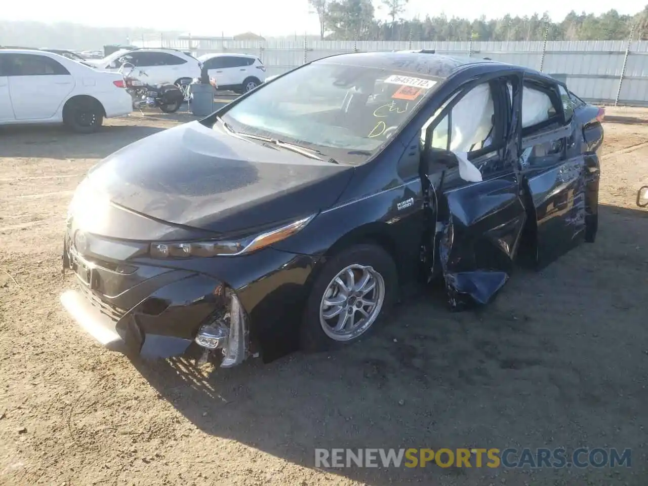 2 Photograph of a damaged car JTDKAMFPXM3188306 TOYOTA PRIUS 2021