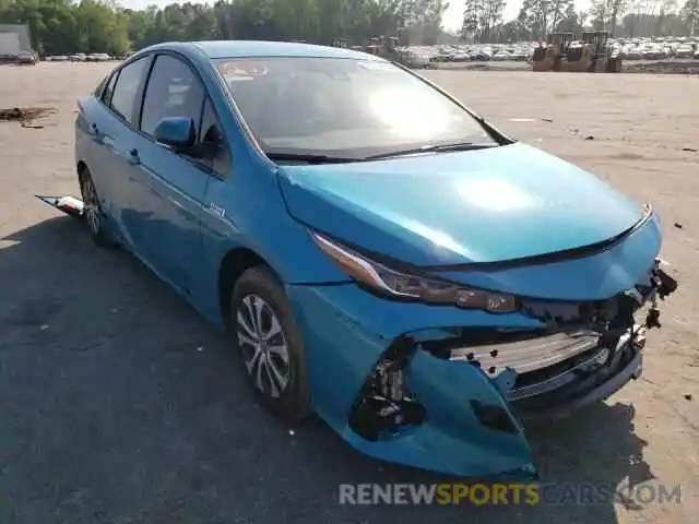 1 Photograph of a damaged car JTDKAMFPXM3191156 TOYOTA PRIUS 2021