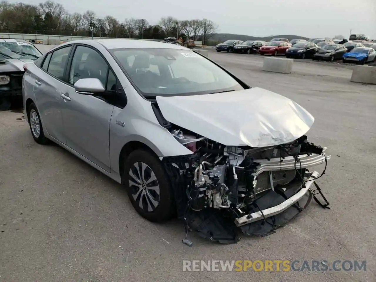 1 Photograph of a damaged car JTDKAMFPXM3192727 TOYOTA PRIUS 2021