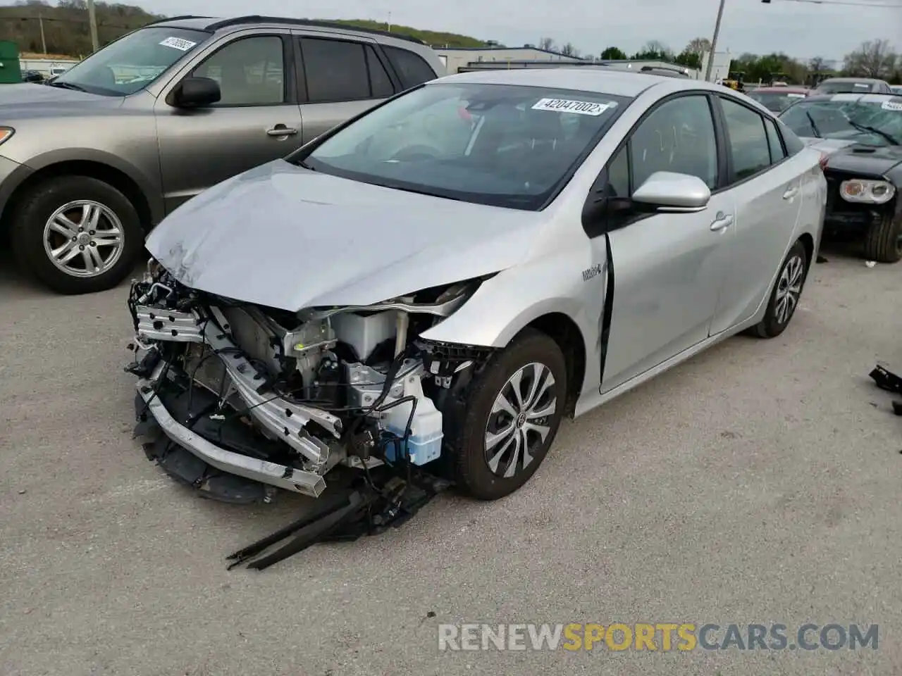 2 Photograph of a damaged car JTDKAMFPXM3192727 TOYOTA PRIUS 2021