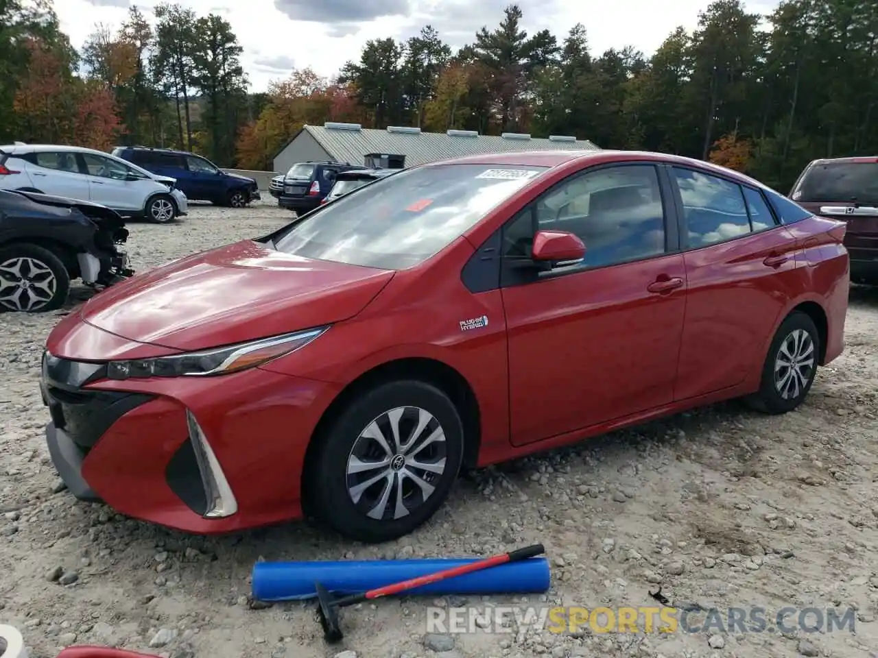 1 Photograph of a damaged car JTDKAMFPXM3192999 TOYOTA PRIUS 2021