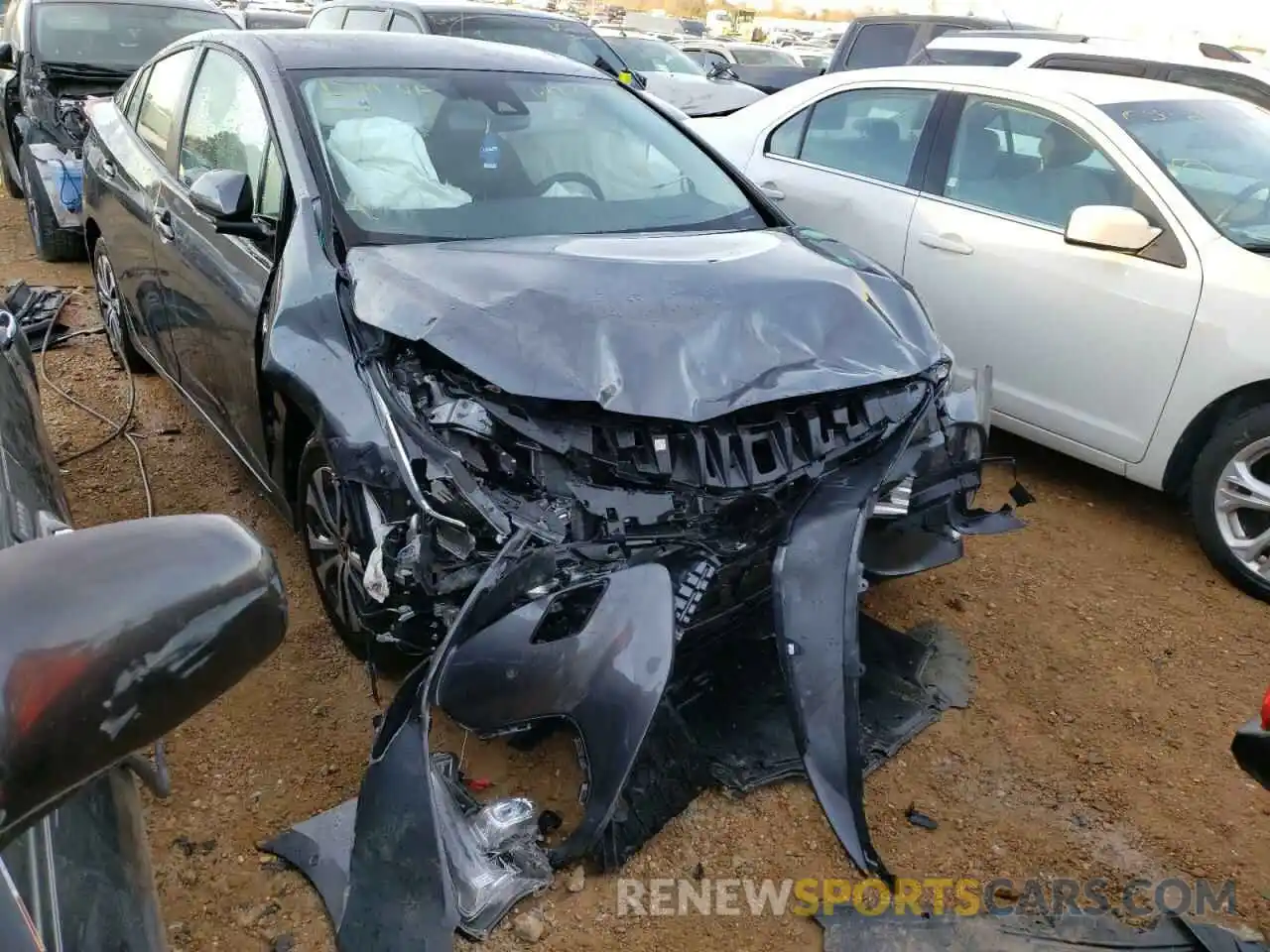 1 Photograph of a damaged car JTDKAMFPXM3194459 TOYOTA PRIUS 2021