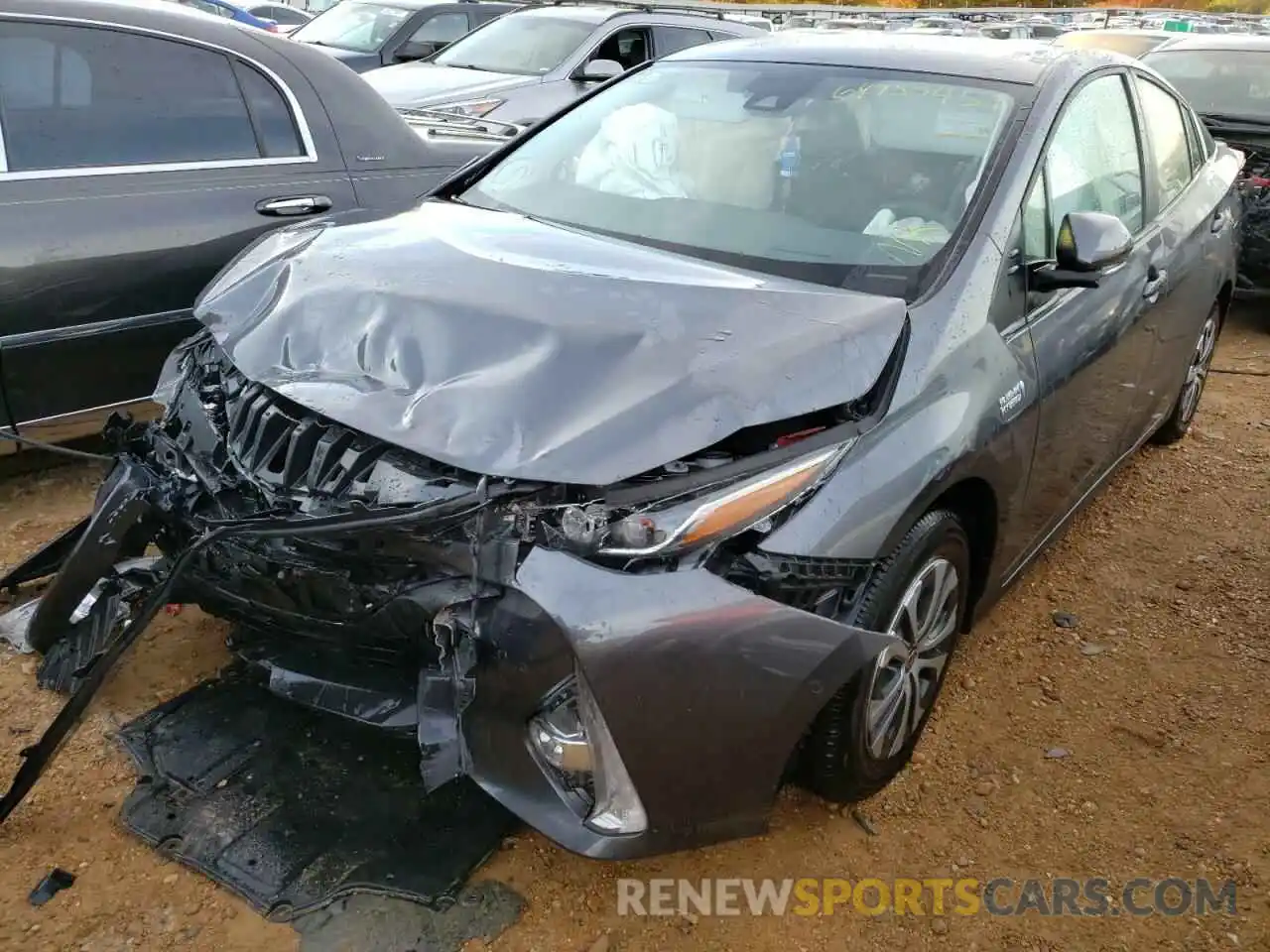 2 Photograph of a damaged car JTDKAMFPXM3194459 TOYOTA PRIUS 2021