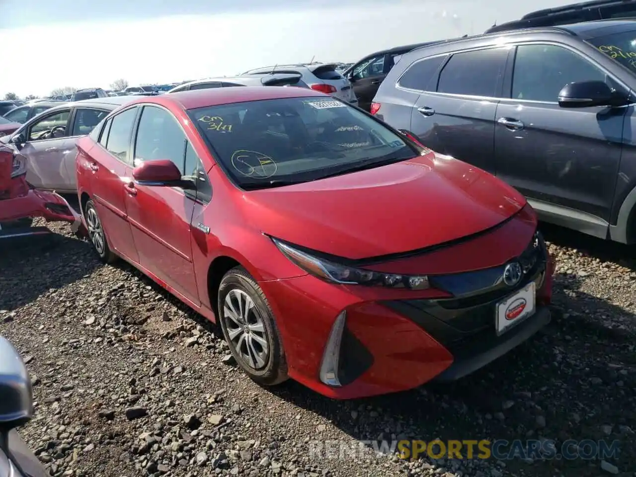 1 Photograph of a damaged car JTDKAMFPXM3194834 TOYOTA PRIUS 2021