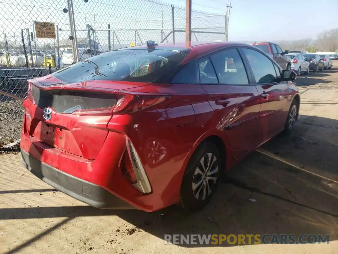 4 Photograph of a damaged car JTDKAMFPXM3194834 TOYOTA PRIUS 2021