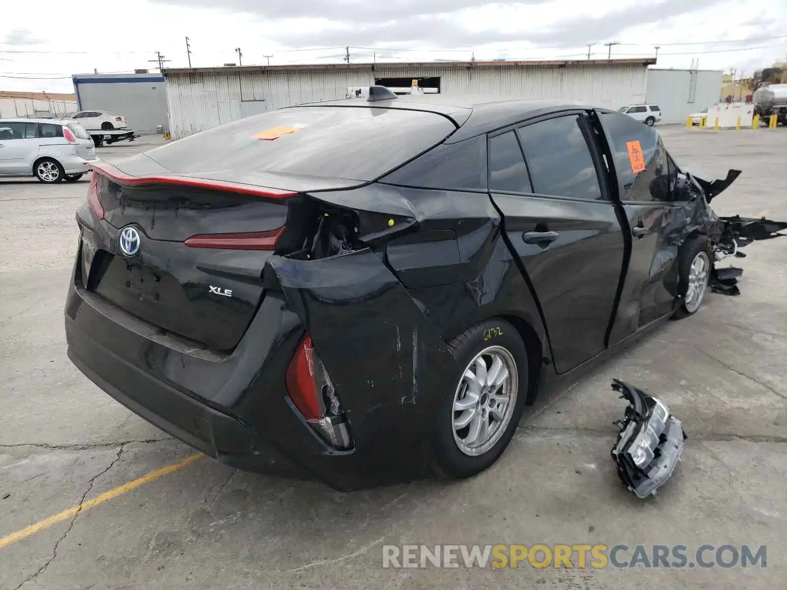 4 Photograph of a damaged car JTDKAMFPXM3196843 TOYOTA PRIUS 2021