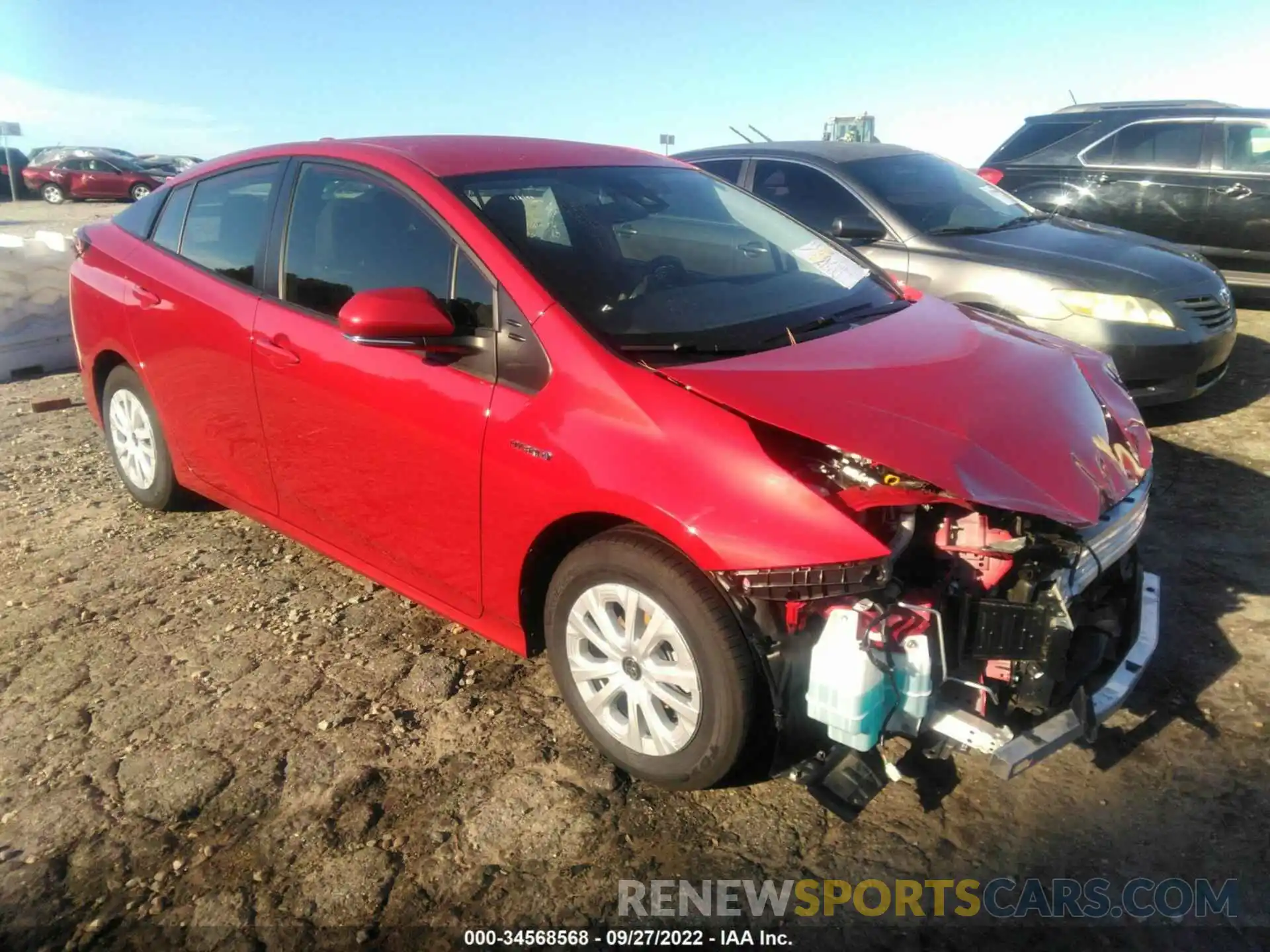 1 Photograph of a damaged car JTDKAMFU0M3127312 TOYOTA PRIUS 2021