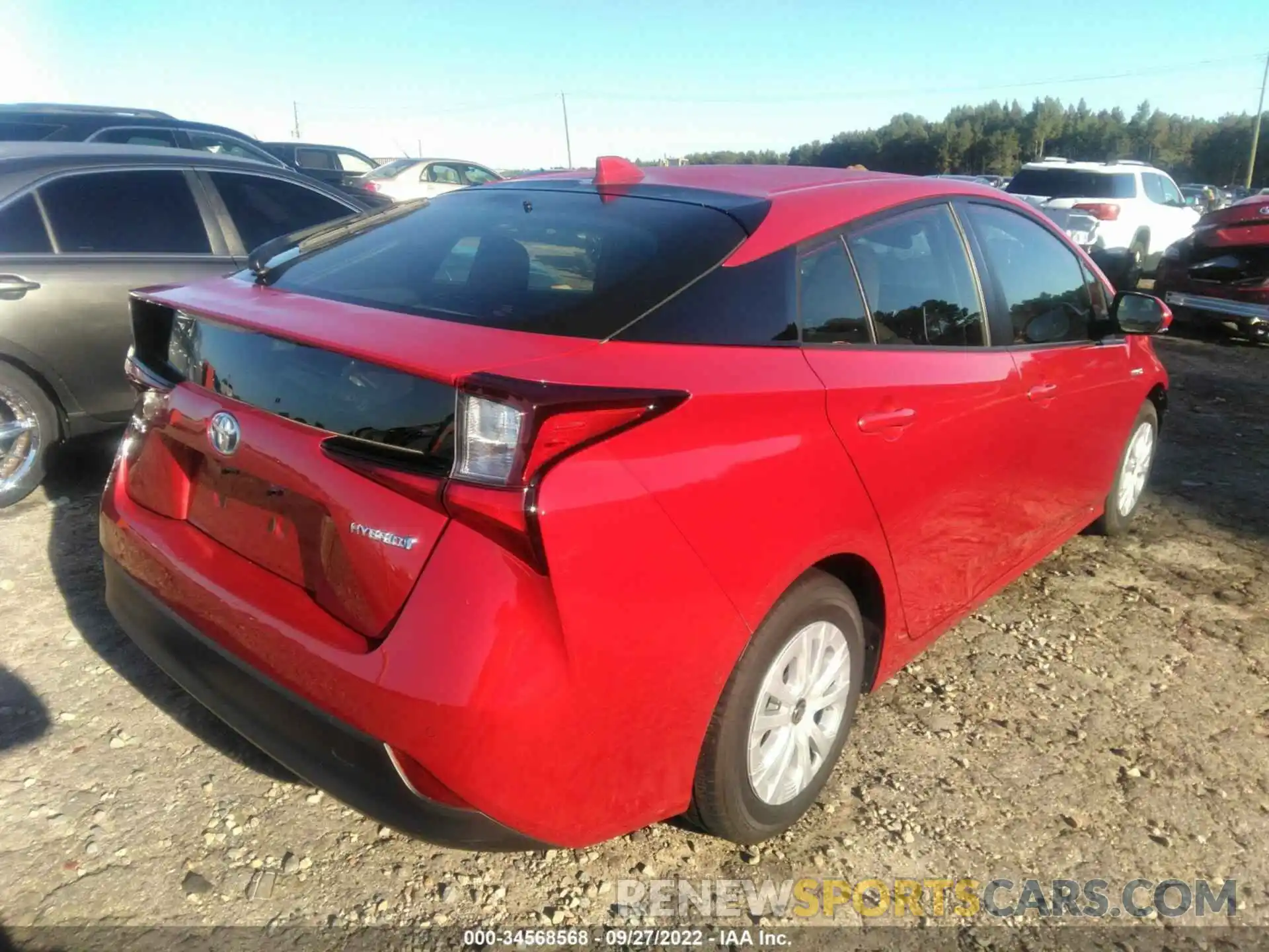 4 Photograph of a damaged car JTDKAMFU0M3127312 TOYOTA PRIUS 2021