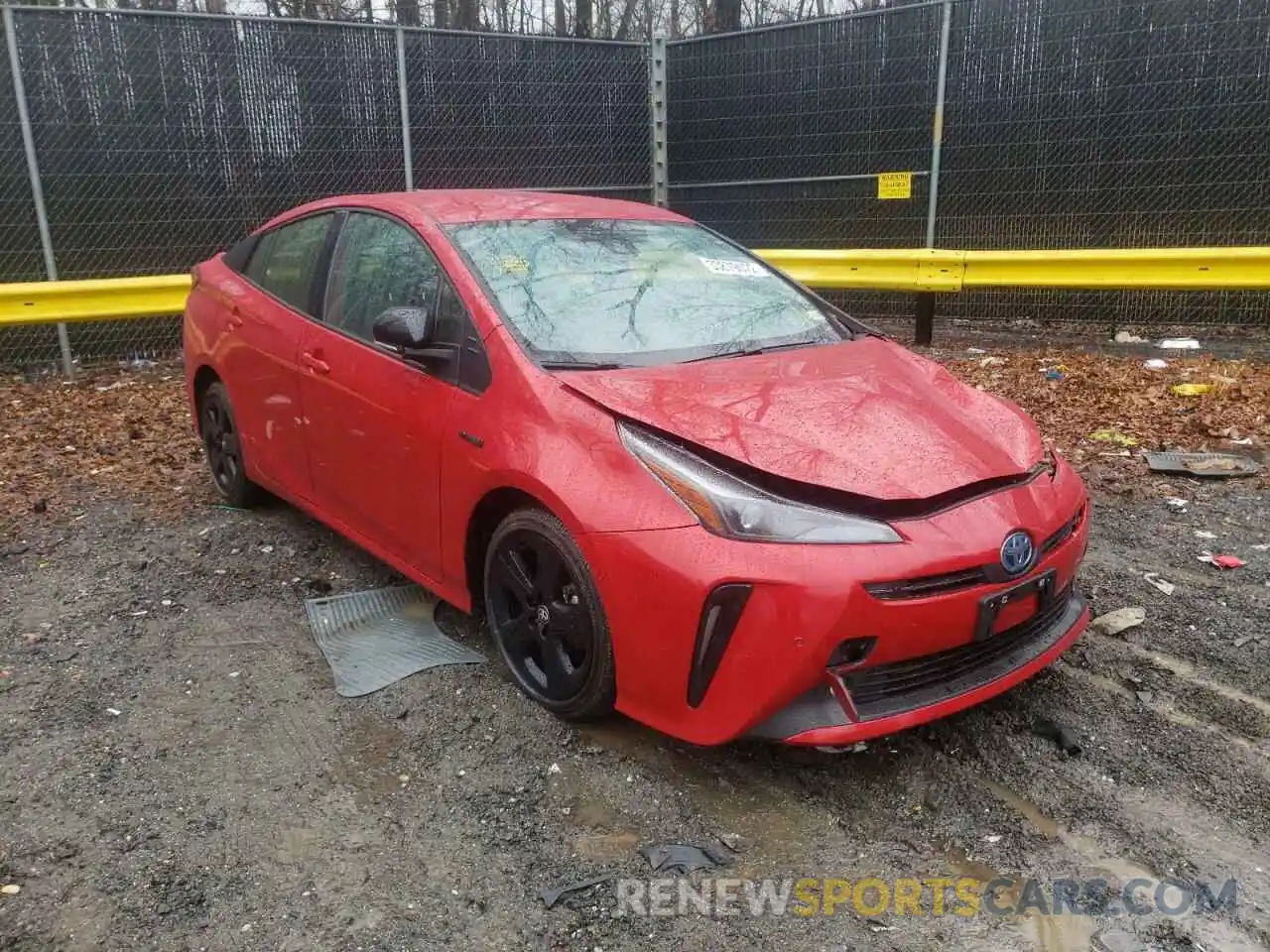 1 Photograph of a damaged car JTDKAMFU0M3129089 TOYOTA PRIUS 2021