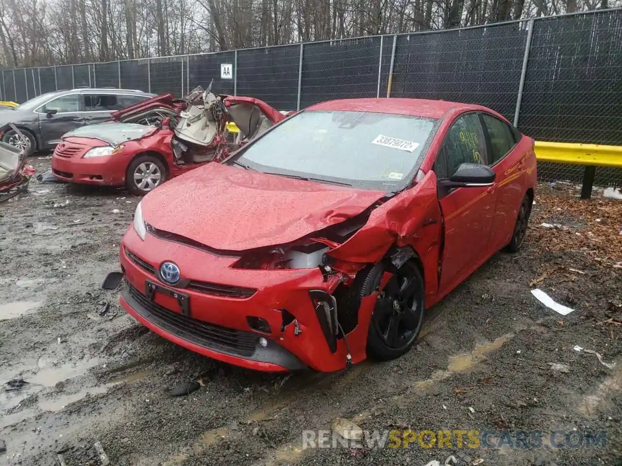 2 Photograph of a damaged car JTDKAMFU0M3129089 TOYOTA PRIUS 2021