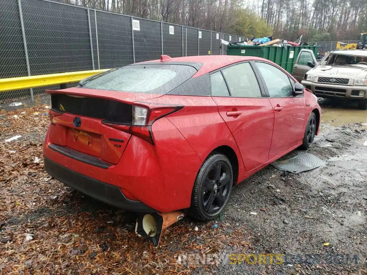 4 Фотография поврежденного автомобиля JTDKAMFU0M3129089 TOYOTA PRIUS 2021