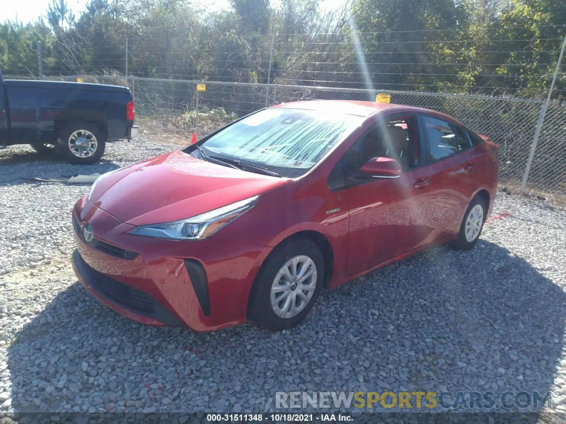 2 Photograph of a damaged car JTDKAMFU0M3129318 TOYOTA PRIUS 2021