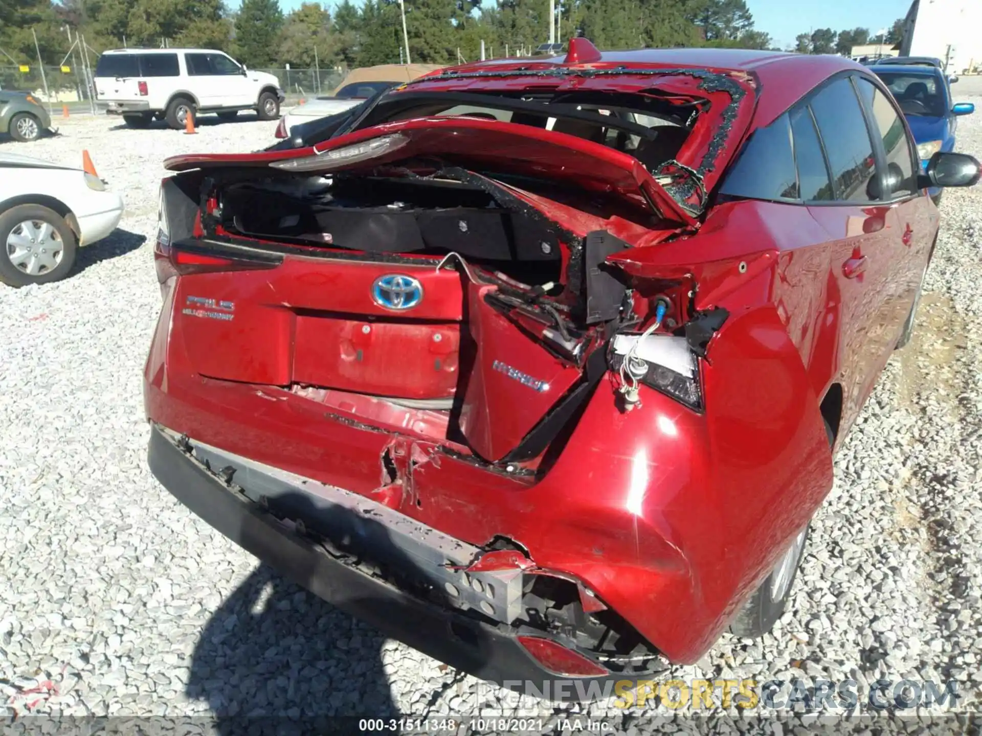 6 Photograph of a damaged car JTDKAMFU0M3129318 TOYOTA PRIUS 2021