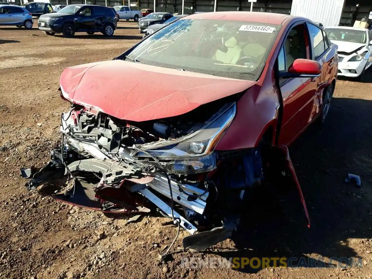 2 Photograph of a damaged car JTDKAMFU0M3132266 TOYOTA PRIUS 2021