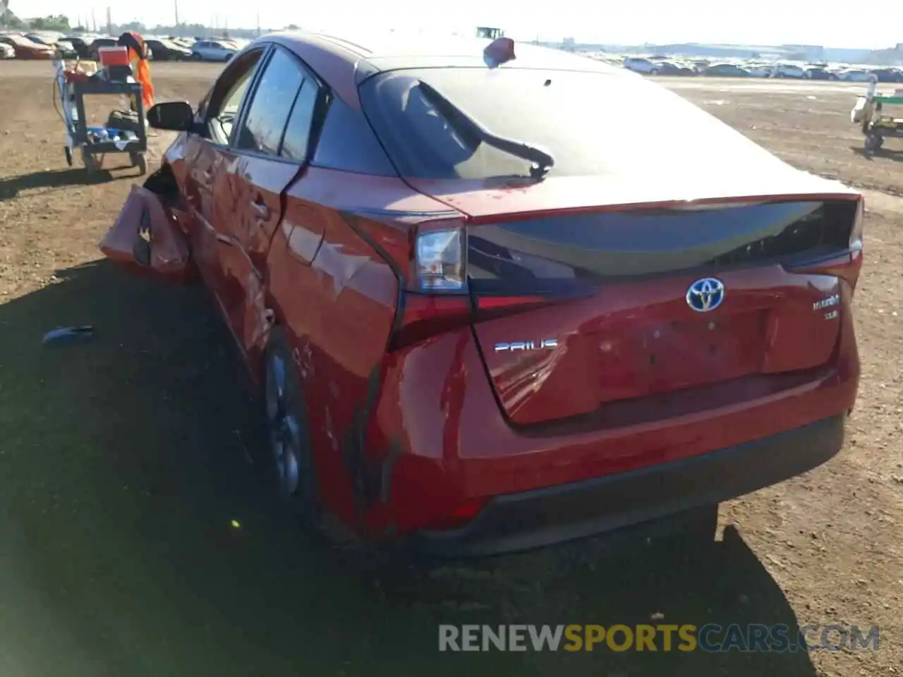 3 Photograph of a damaged car JTDKAMFU0M3132266 TOYOTA PRIUS 2021