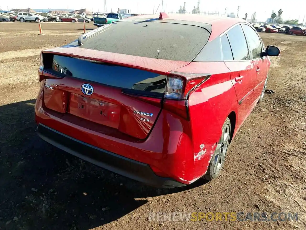 4 Фотография поврежденного автомобиля JTDKAMFU0M3132266 TOYOTA PRIUS 2021