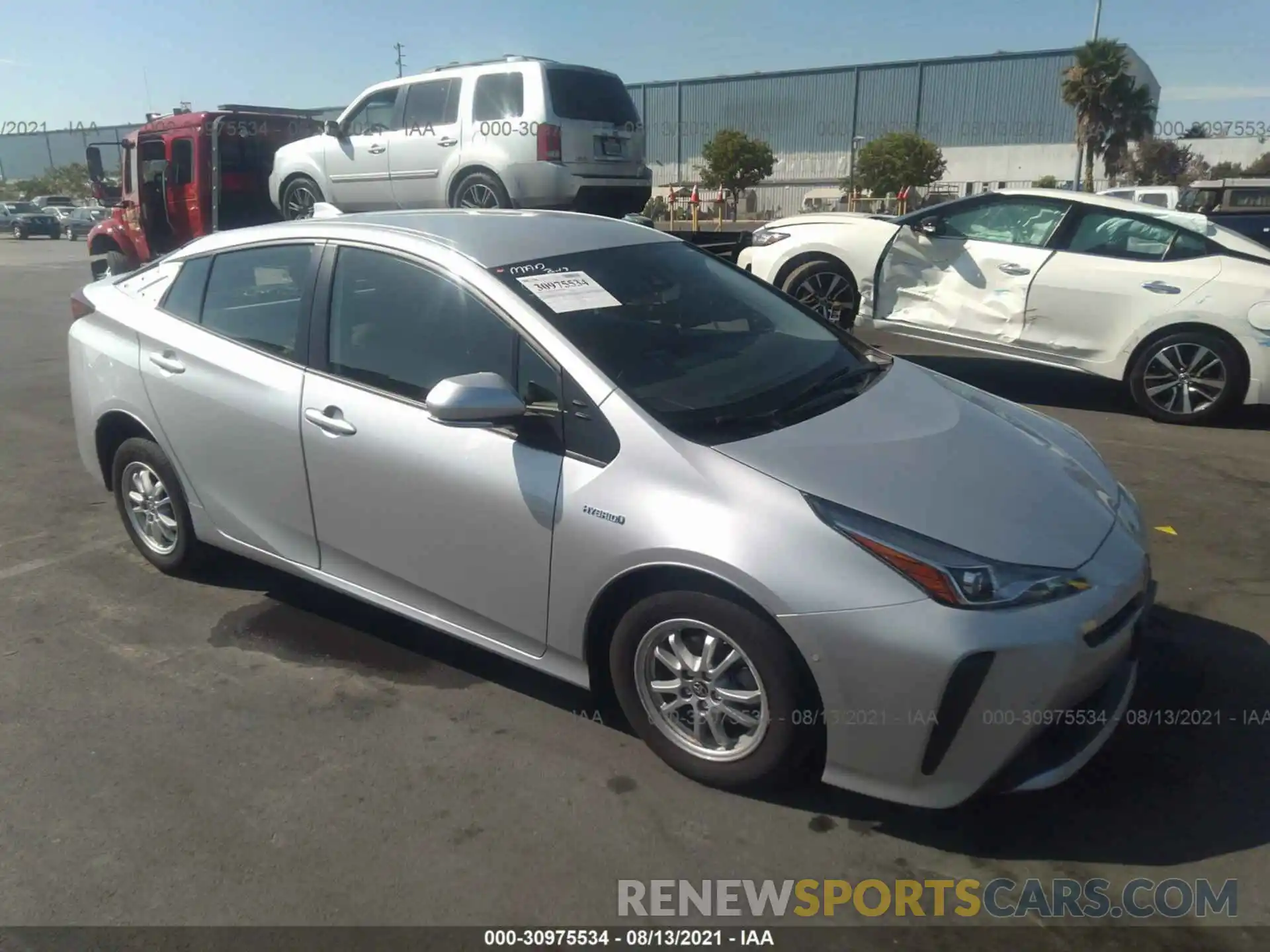 1 Photograph of a damaged car JTDKAMFU0M3132946 TOYOTA PRIUS 2021