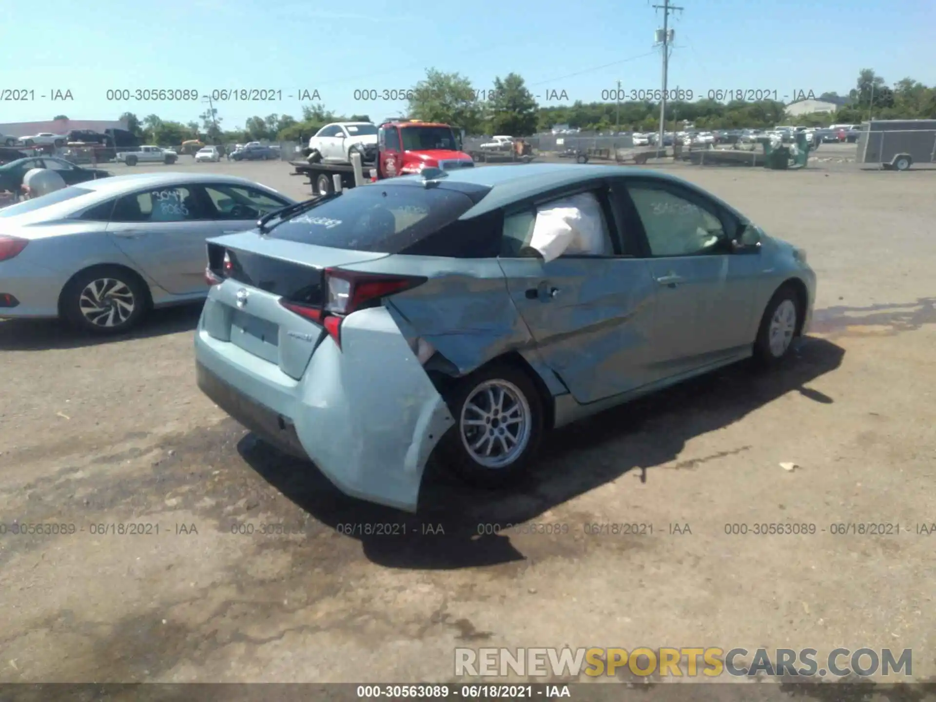 4 Photograph of a damaged car JTDKAMFU0M3133658 TOYOTA PRIUS 2021