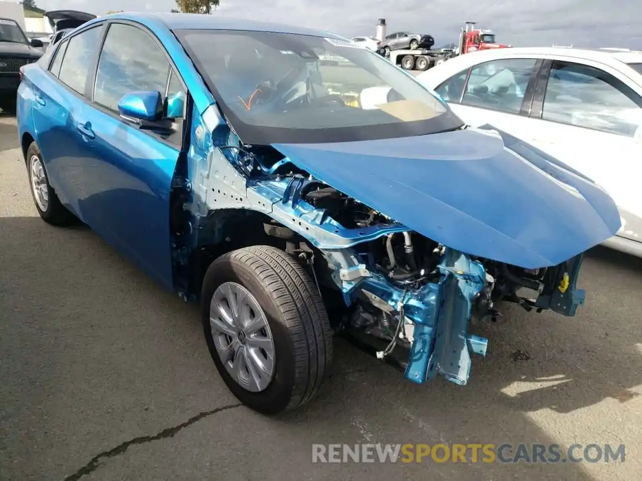 1 Photograph of a damaged car JTDKAMFU0M3140657 TOYOTA PRIUS 2021