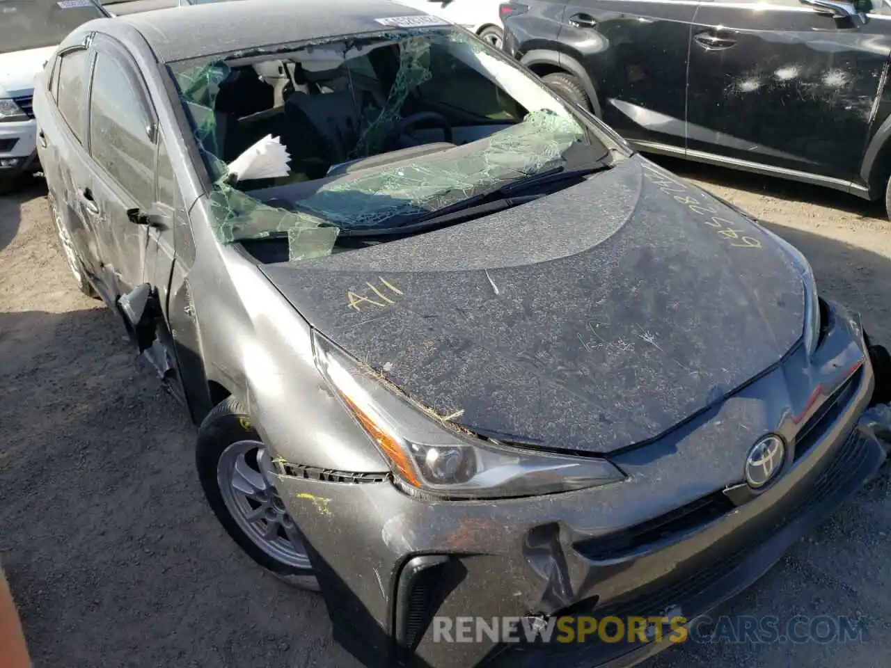 1 Photograph of a damaged car JTDKAMFU0M3141226 TOYOTA PRIUS 2021