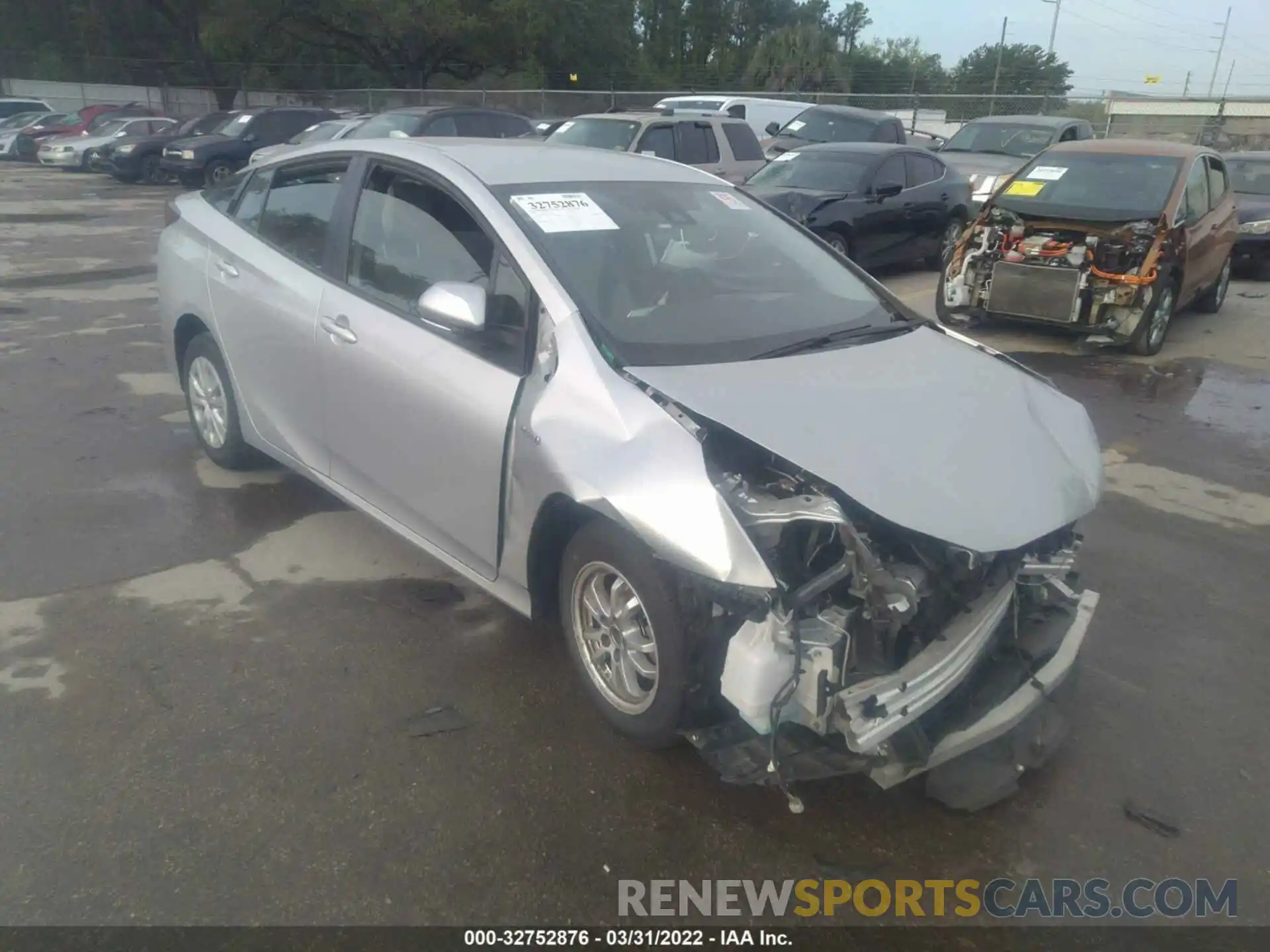 1 Photograph of a damaged car JTDKAMFU0M3141453 TOYOTA PRIUS 2021