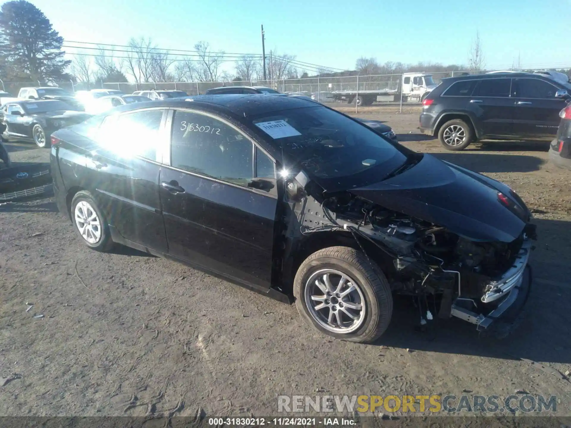 1 Photograph of a damaged car JTDKAMFU0M3142098 TOYOTA PRIUS 2021