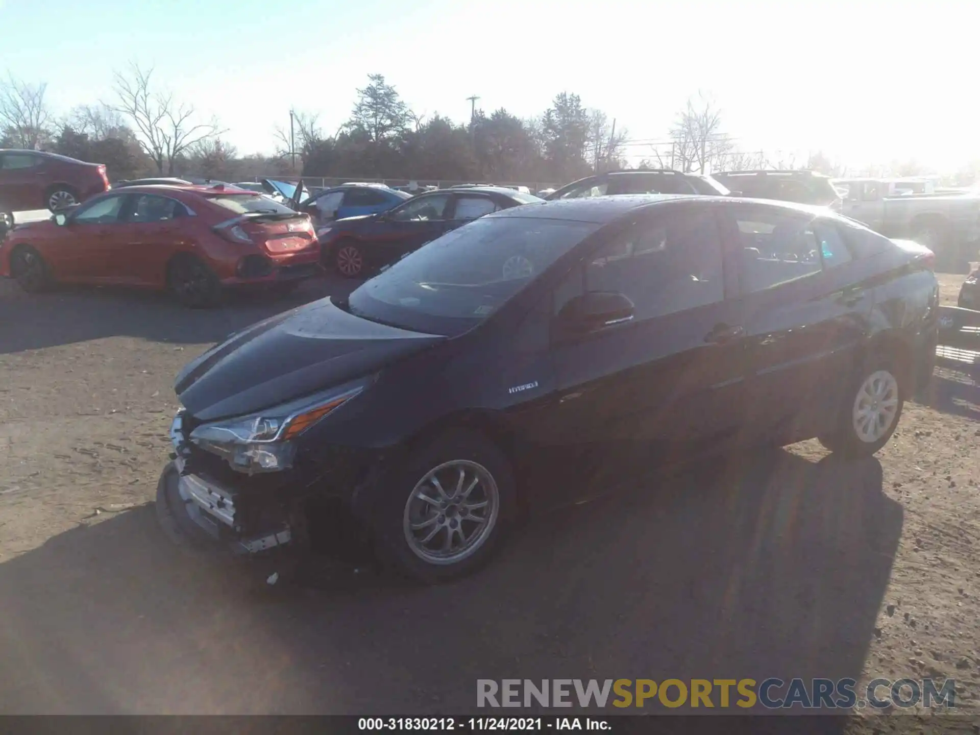 2 Photograph of a damaged car JTDKAMFU0M3142098 TOYOTA PRIUS 2021