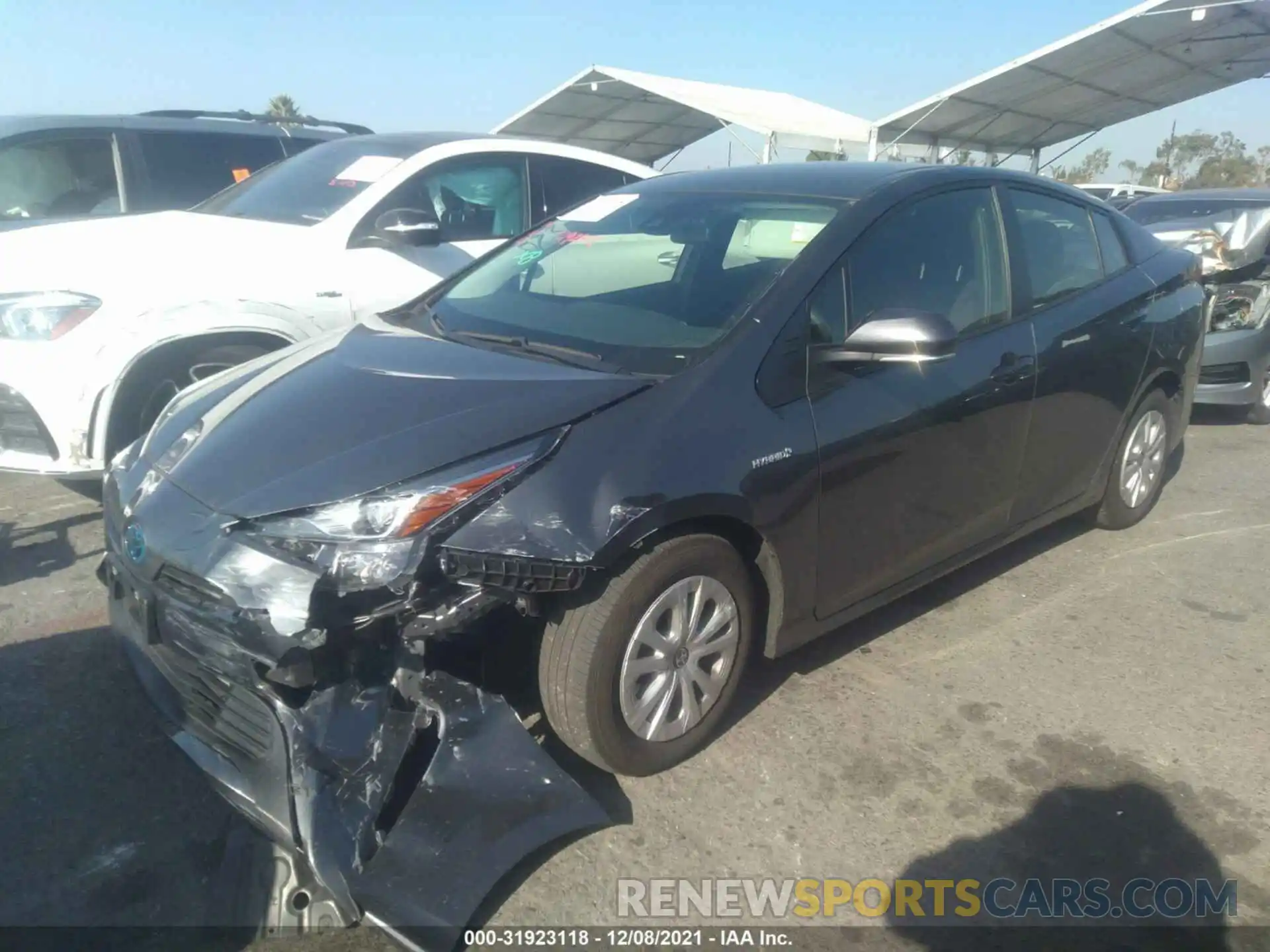 2 Photograph of a damaged car JTDKAMFU0M3142960 TOYOTA PRIUS 2021